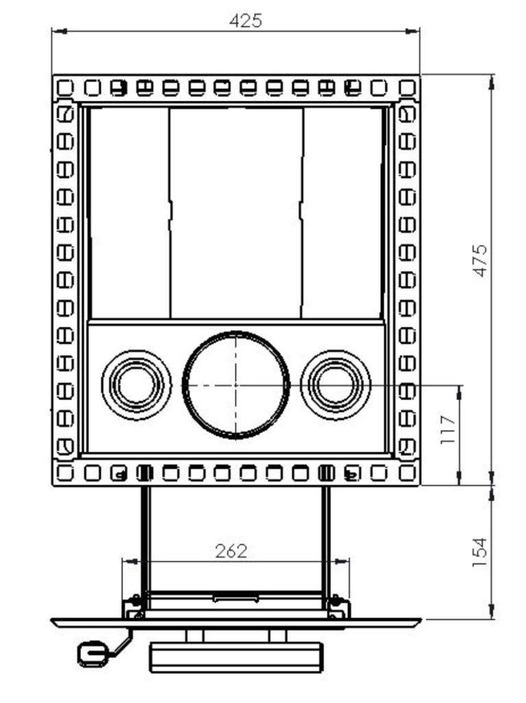 wellmia® Stan 14 ST | Saunaofen Holz außenbefeuert | 14 kW