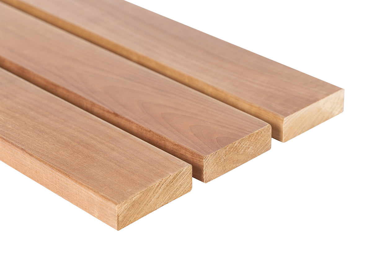 Thermory Thermo Espe | Sauna Banklatte oder Rückenlehne | 28x90 mm | 1800 / 2100 / 2400 / 2700 / 3000 mm