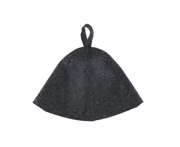 4Living Saunahut, schwarz | Filz