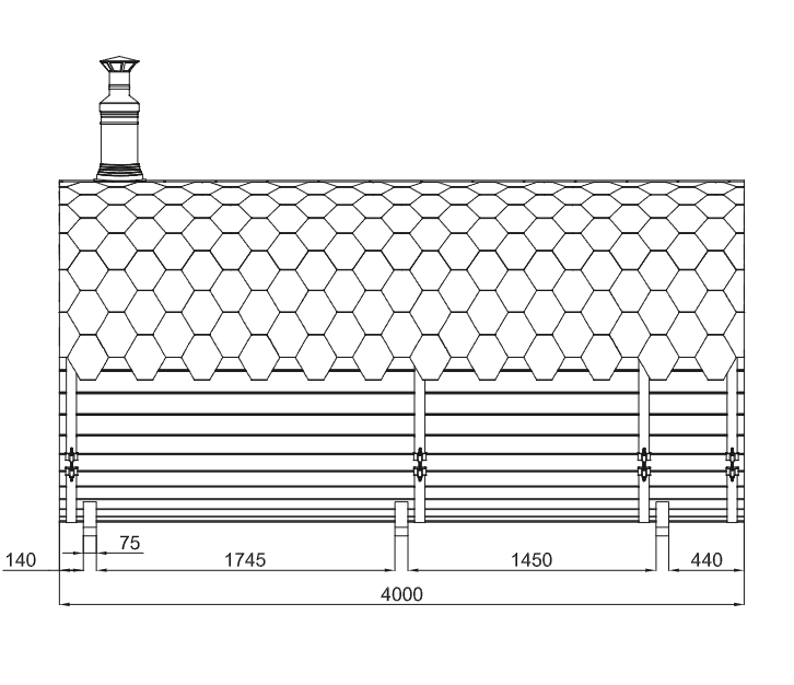 wellmia® Fasssauna Deluxe 400 cm - konfigurierbar - Gartensauna mit Veranda und Vorraum