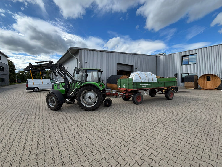 Selbstabholung am Künsebecker Weg 51 A in Halle Westfallen - so holt man sich sein Fasssauna Bausatz