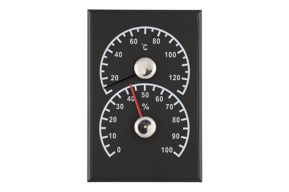 wellmia Classics Sauna Zubehörset bestehend aus Saunakübel und Kelle, Sanduhr und Thermo-/Hygrometer