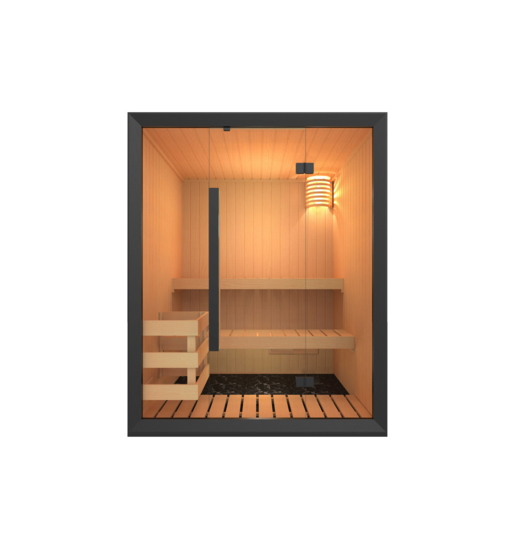 Harvia Omni | Elementsauna Abachi Innensauna Bausatz | 160 x 160 x 200 cm (B/T/H)