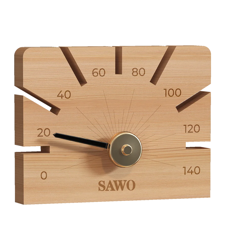 Sawo Loisto Saunathermometer eckig aus Zeder 108-TD