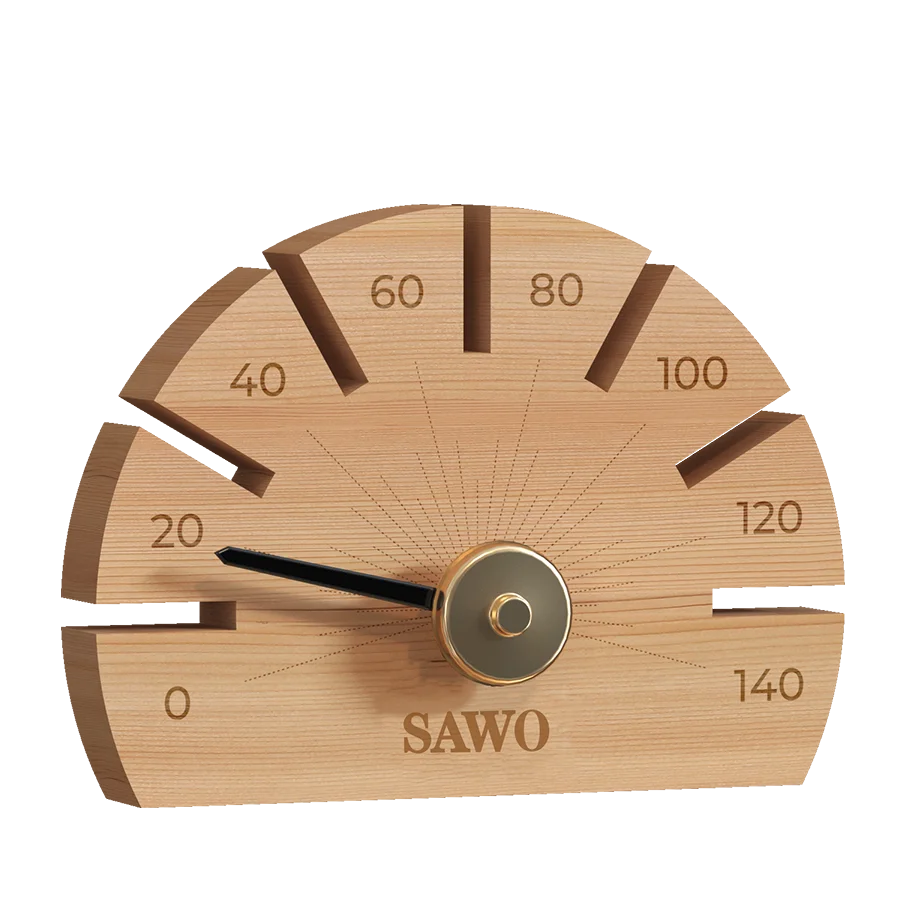 Sawo Loisto Saunathermometer abgerundet aus Zeder 109-TD