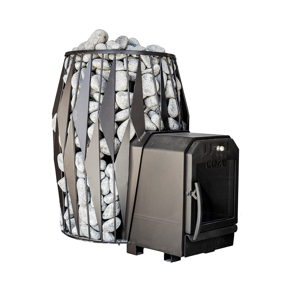 Cozy 12 OG TW | außenbefeuerter Saunaofen Holz mit BimSchV 2 | 11,5 kW