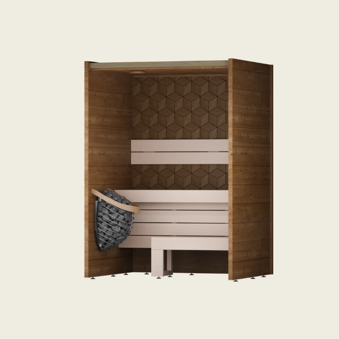 Leil® Como 180 | Design Sauna für den Innenbereich | 181 x 131 x 208 cm