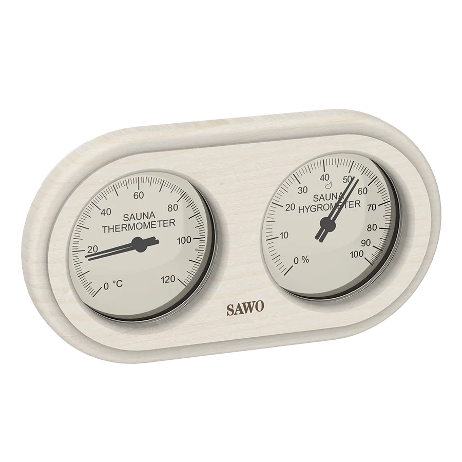 Sawo Thermo-Hygrometer Rounded Rectangle Espe 222-THA