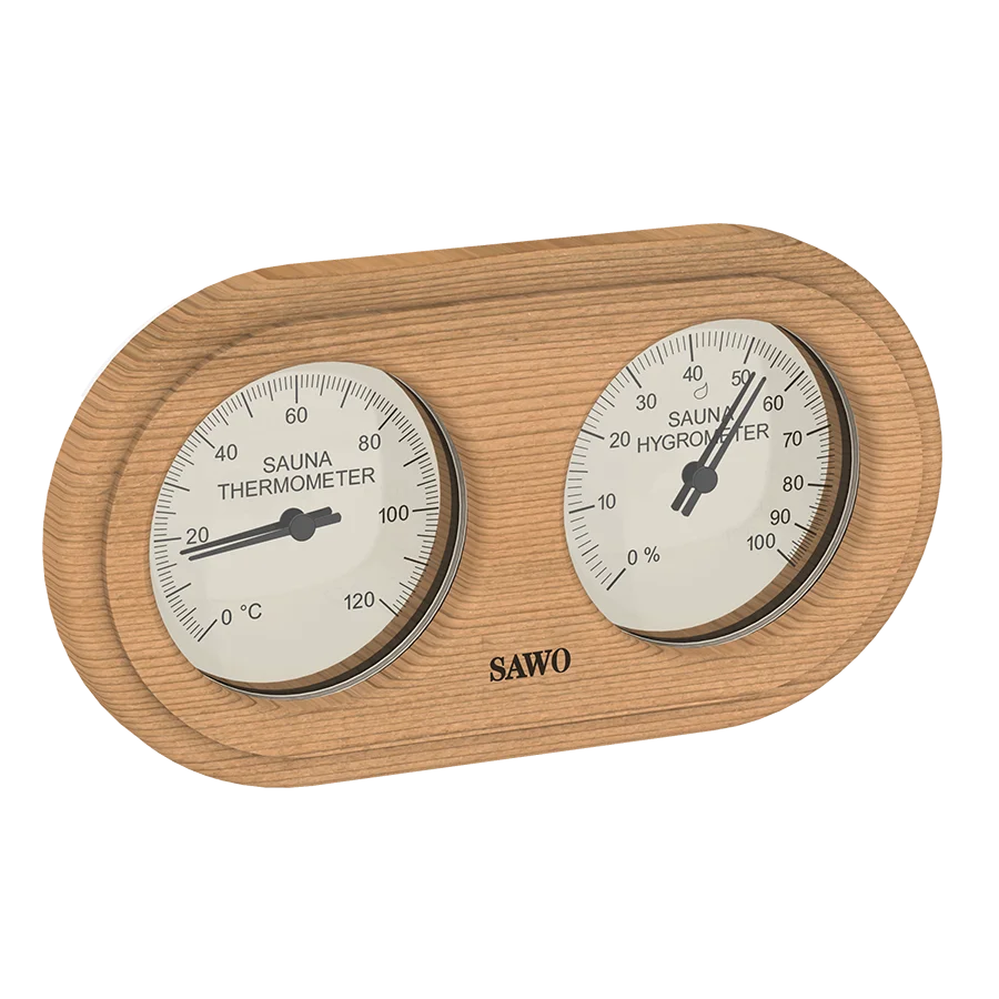 Sawo Thermo-Hygrometer Rounded Rectangle Zeder 222-THD