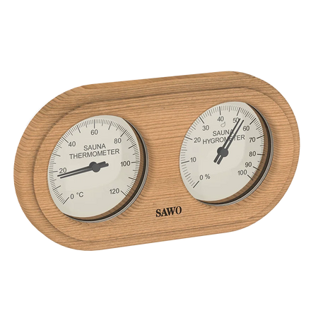 Sawo Thermo-Hygrometer Rounded Rectangle Zeder 222-THD