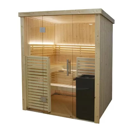 Harvia Variant View Sauna S | Innensauna Fichtenholz Bausatz | 164 x 161 x 202 cm (B/T/H)