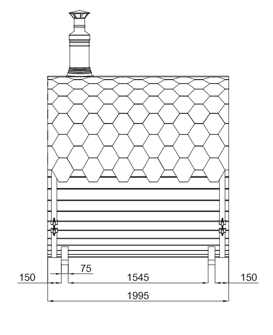 wellmia® Quadro Fasssauna Small 200 cm - konfigurierbar - kleines Saunafass