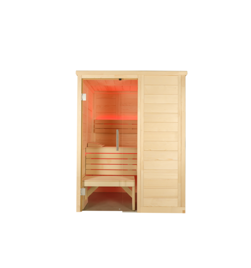 Harvia Alaska Mini | Massivsauna Fichtenholz Innensauna Bausatz | 160 x 110 x 204 cm (B/T/H)
