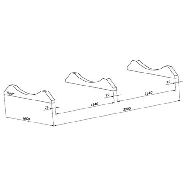 wellmia® Fasssauna Large Veranda | Saunafass mit Veranda und großer Liegefläche konfigurierbar | 360 cm