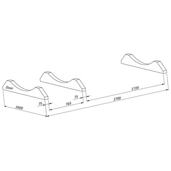 wellmia® Quadro Fasssauna Medium Vorraum 300 cm - konfigurierbar - Saunafass mit Vorraum