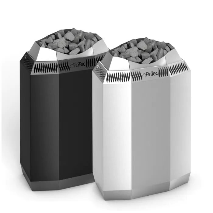 FinTec Kaja | Finnischer Elektroofen für die Sauna | benötigt externe Steuerung | Edelstahl / Pulverbeschichtet | 6 / 9 / 10,5 kW