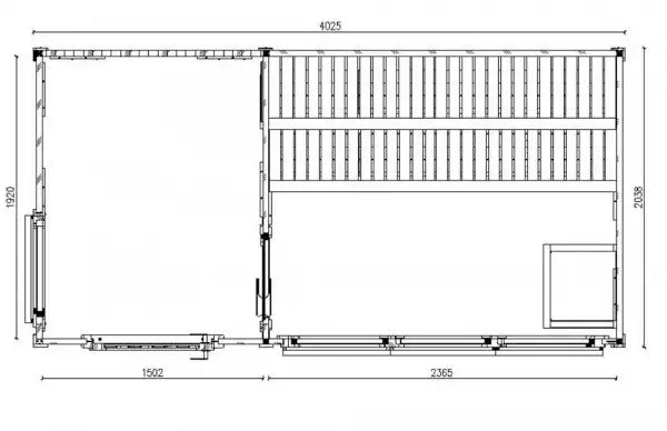 wellmia® Azalia | Gartensauna aus Fichte mit Vorraum |  400 x 200 x 259 cm (B/T/H)