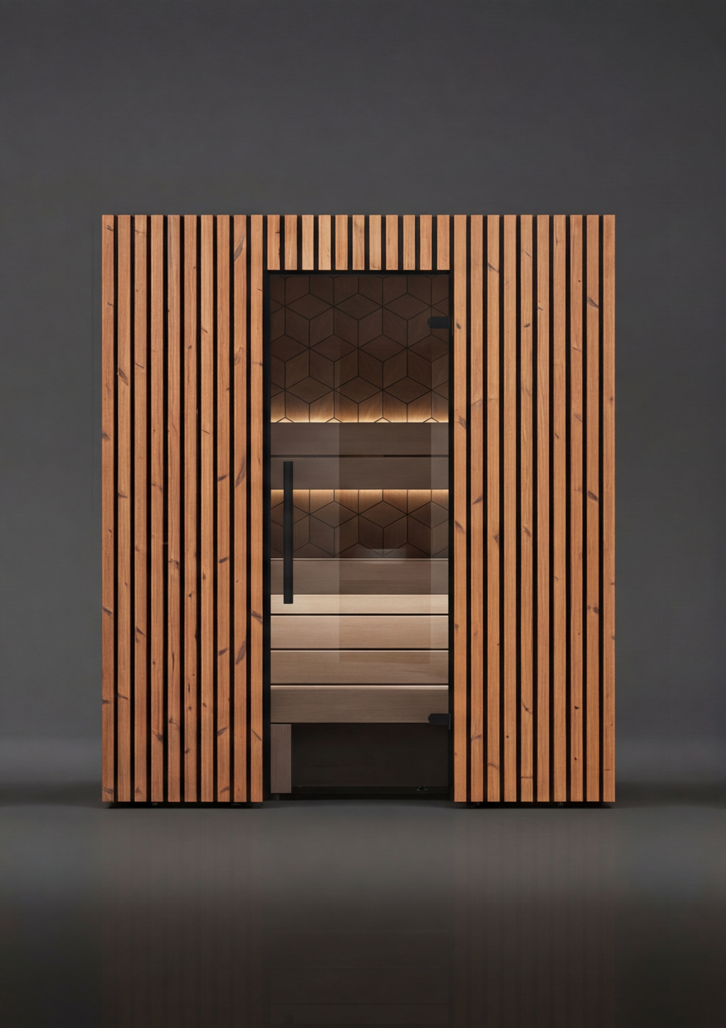 Leil® Como 180 | Design Sauna für den Innenbereich | 181 x 131 x 208 cm