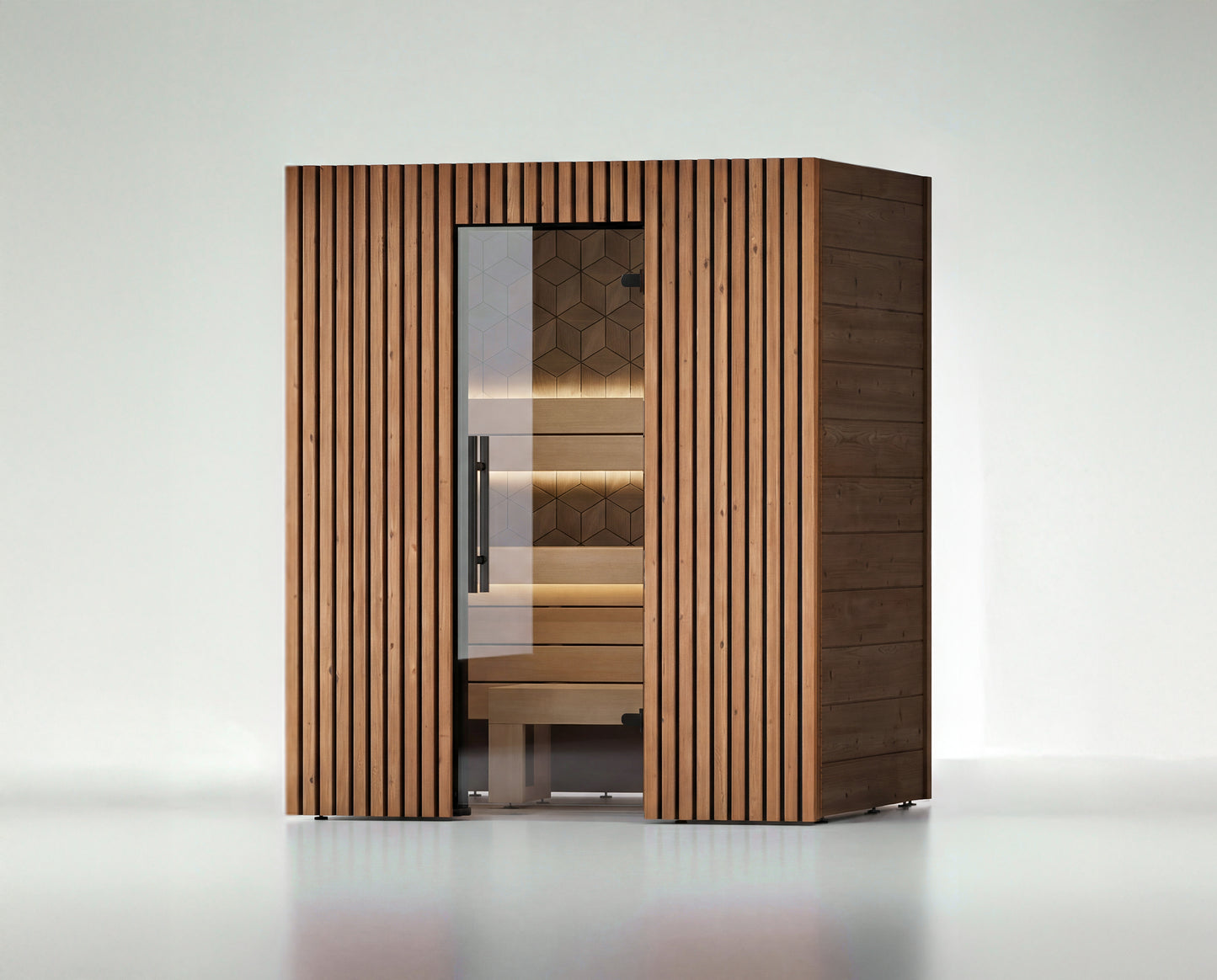 Leil® Como 180 | Design Sauna für den Innenbereich | 181 x 131 x 208 cm