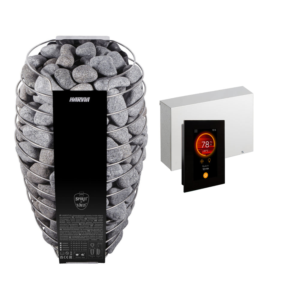Harvia Spirit FC | Elektro Saunaofen mit Fenix WIFI Steuerung | 6 kW / 9 kW