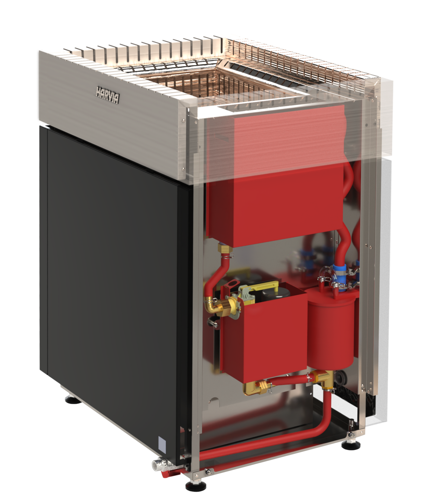 Harvia Qube Combi | Bi-O/Combi Elektroofen | 10 kW/ 13.5 kW/ 15 kW