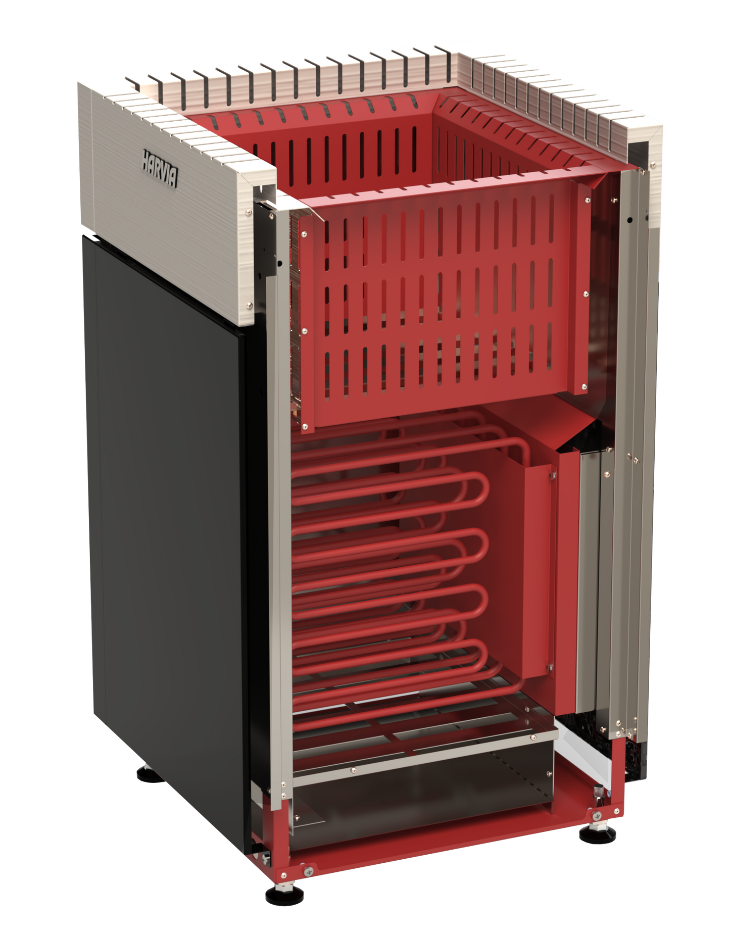 Harvia Qube | Saunaofen Elektroofen benötigt separate Steuereinheit  | 9 kW/ 10.5 kW/ 12 kW/ 15 kW