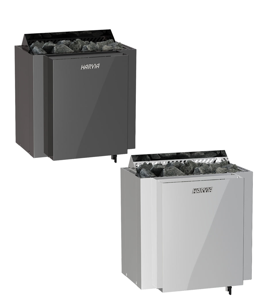 Harvia Qubic Combi | Sauna Combi/ Bi-O Elektroofen benötigt externe Steuerung | 6 kW / 9 kW