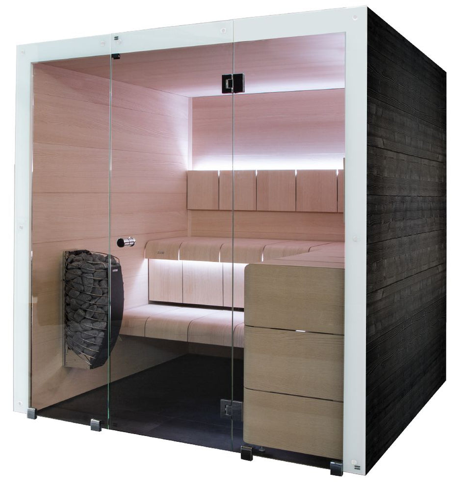 Harvia Ventura 2020 | Innensauna Fichtenholz Bausatz | 200 x 200 x 210 cm (B/T/H) | SHV2020 / SHV2020L