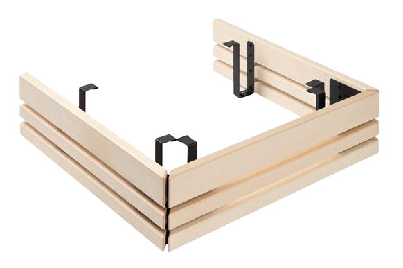 Harvia Virta Wall /Wall Combi Schutzreling | Linde / Walnuss