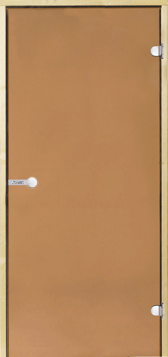 Harvia Glastür bronziert | Kieferholzrahmen | 7x19