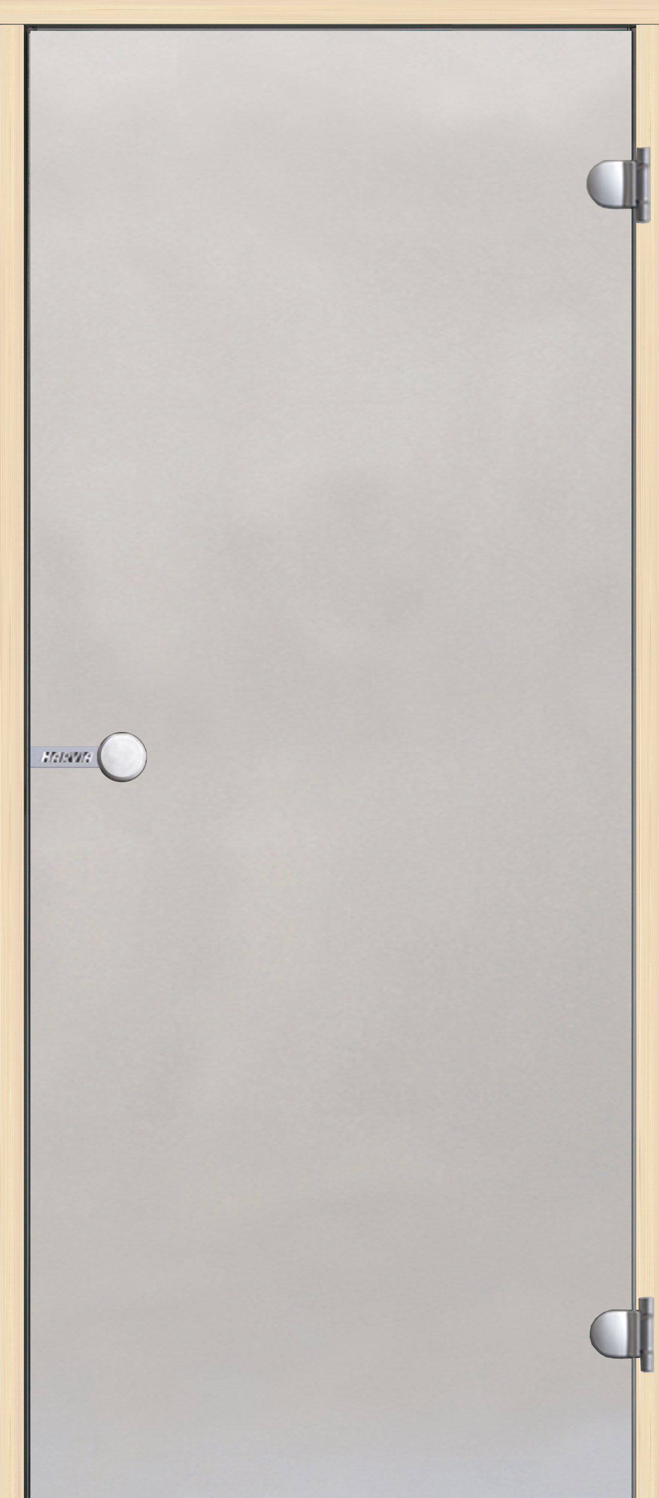 Harvia Glastür satiniert | Kieferholzrahmen | 7x19