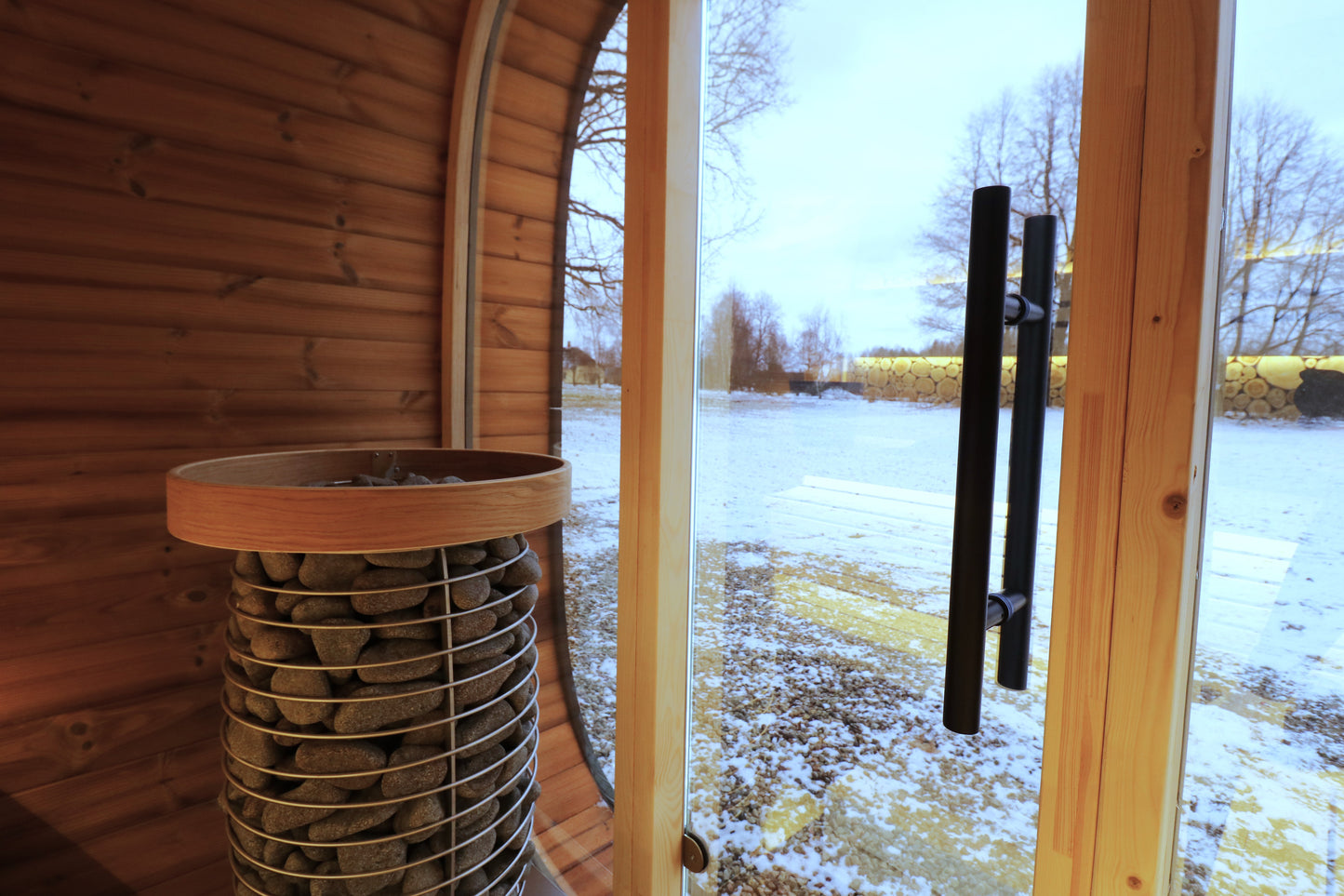 wellmia® Round Cube Mini | Gartensauna aus Thermoholz Design | versch. Maße