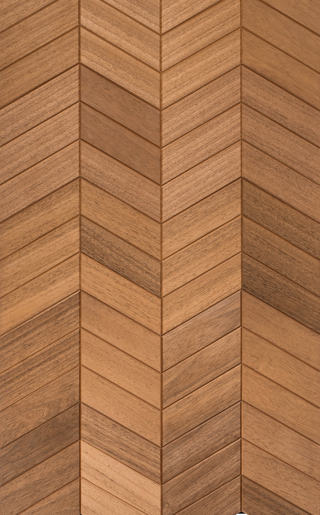 wellmia® Bermuda Thermo | Sauna Dekopaneel für die Wand und Decke | Thermo Abachiholz | 0,85 m2