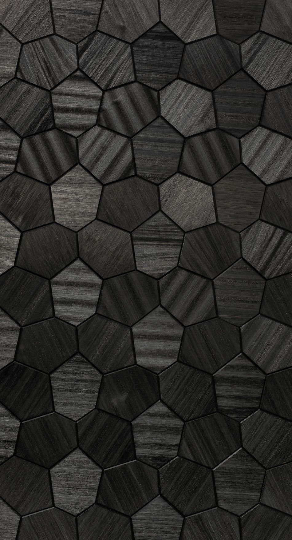 wellmia® Royal Black | Sauna Dekopaneel für die Wand und Decke | Abachiholz | 0,86 m2