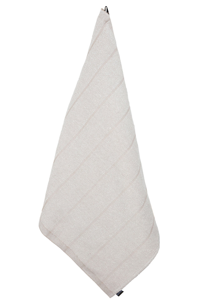 wellmia® by Jokipiin Laituri | Badehandtuch aus Terryleine in beige / weiß | 75 x 200 cm