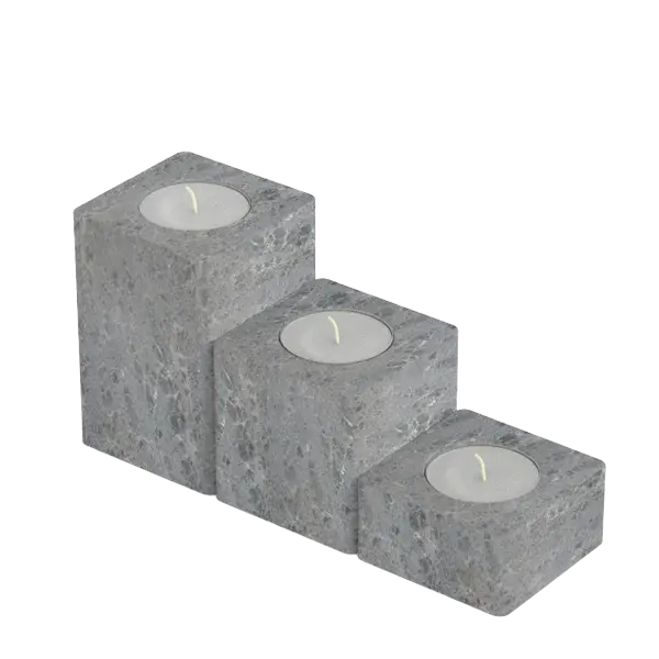 Sawo Kivistone Kerzenhalter Turm-Set 3-teilig Speckstein