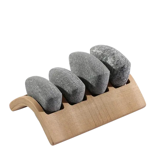 Sawo Kivistone Spa-Massagesteine Set 4-teilig