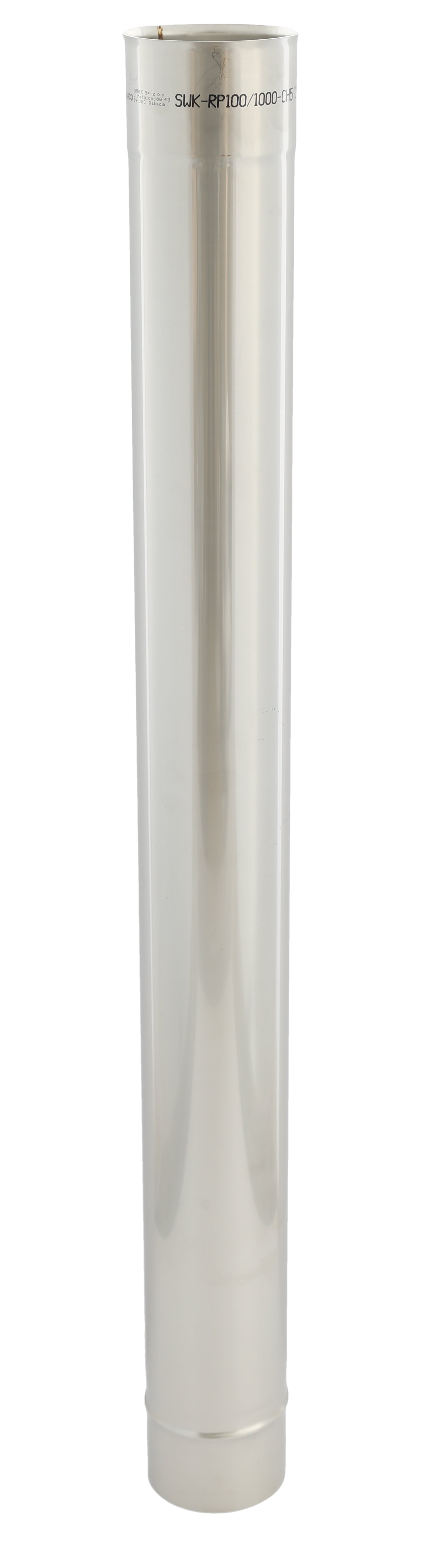 wellmia® Schornsteinrohr einwandig 25 cm | 50 cm | 100cm | Edelstahl