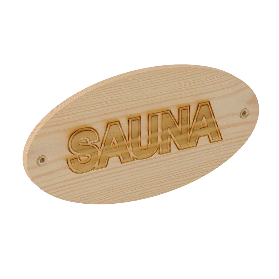 Sawo Sauna-Schild aus Hemlock 950-H – Teil des Traditional Sets