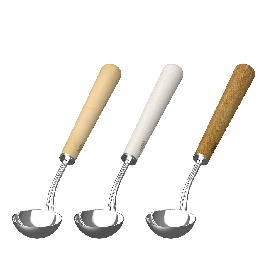 Sawo Edelstahl-Saunakelle 41 cm mit Griff in Zeder, Espe und Hemlock