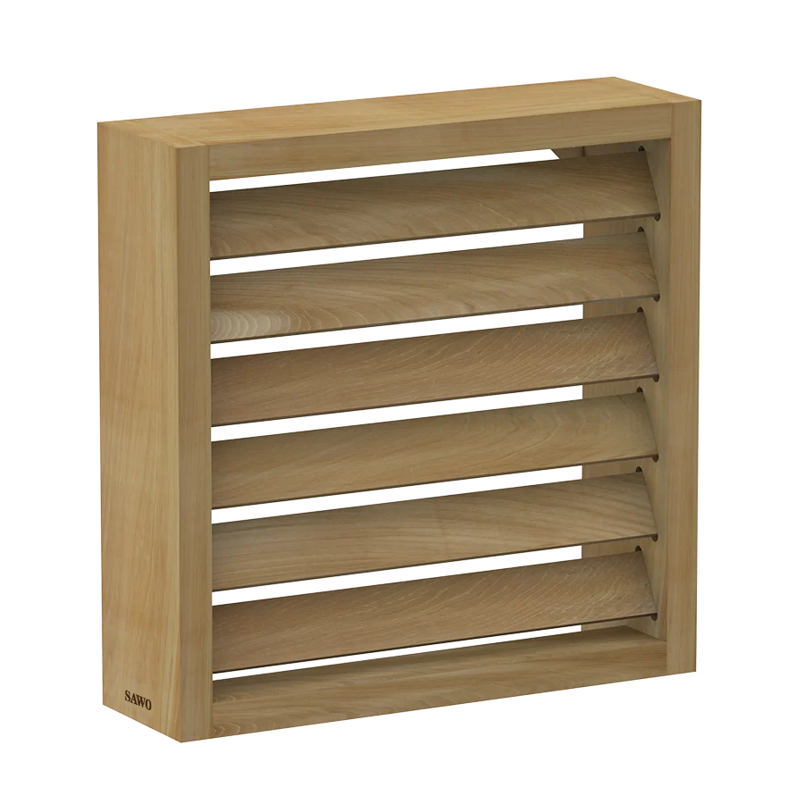 Sawo Sauna Lampenschirm eckig Holz
