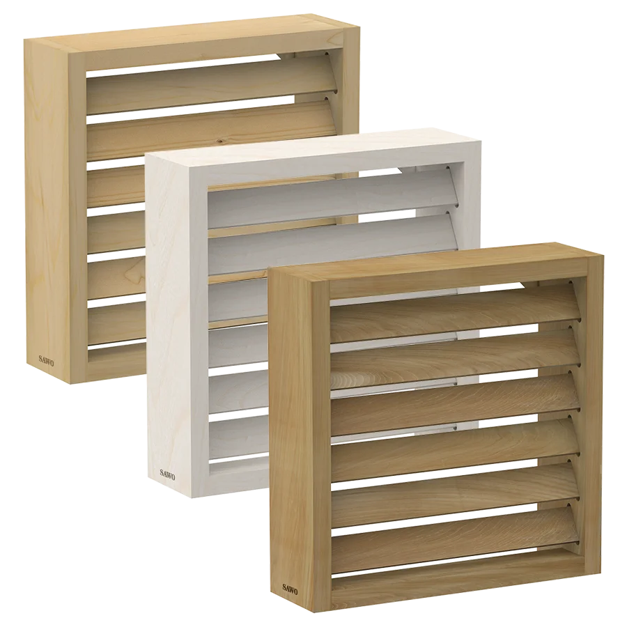 Sawo Sauna Lampenschirm eckig Holz