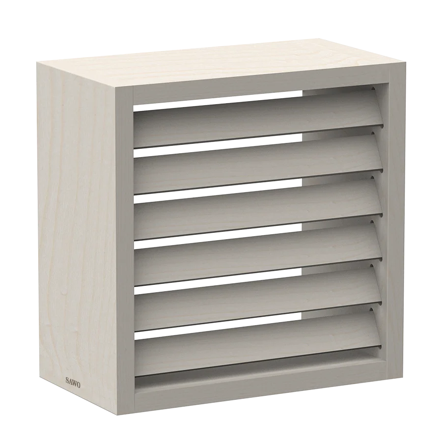 Sawo Sauna Lampenschirm eckig Holz