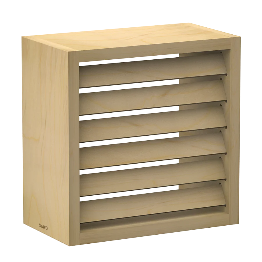 Sawo Sauna Lampenschirm eckig Holz
