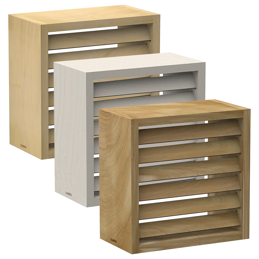Sawo Sauna Lampenschirm eckig Holz