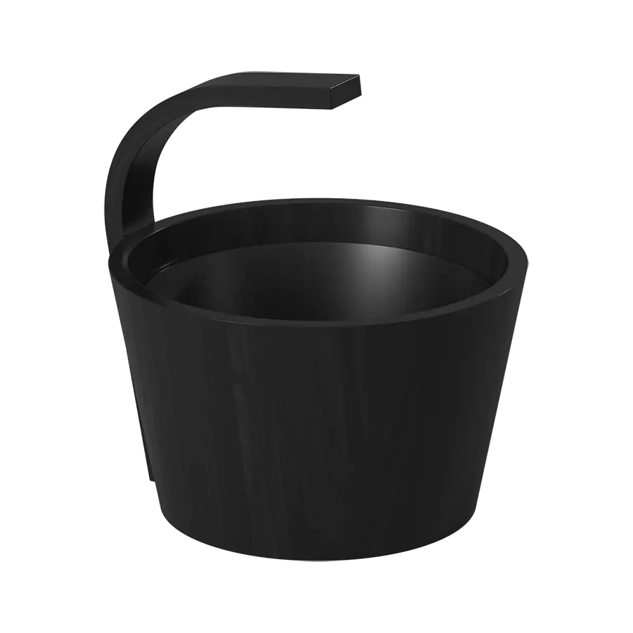 Sawo Dragon Saunakübel 4 L Schwarz 342-BL