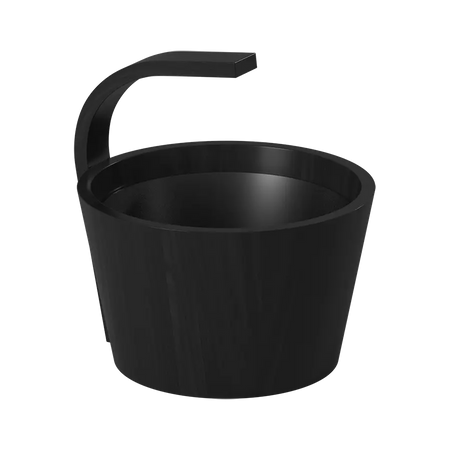 Sawo Dragon Saunakübel 4 L Schwarz 342-BL
