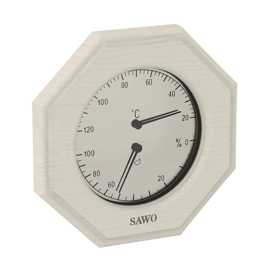 Sawo Thermo-Hygrometer Octagon (achteckig) Espe 241-THA