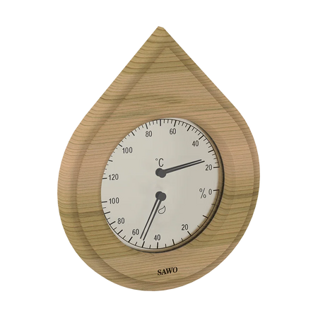 Sawo Thermo-Hygrometer Water Drop (Tropfenform) Zeder 251-THD