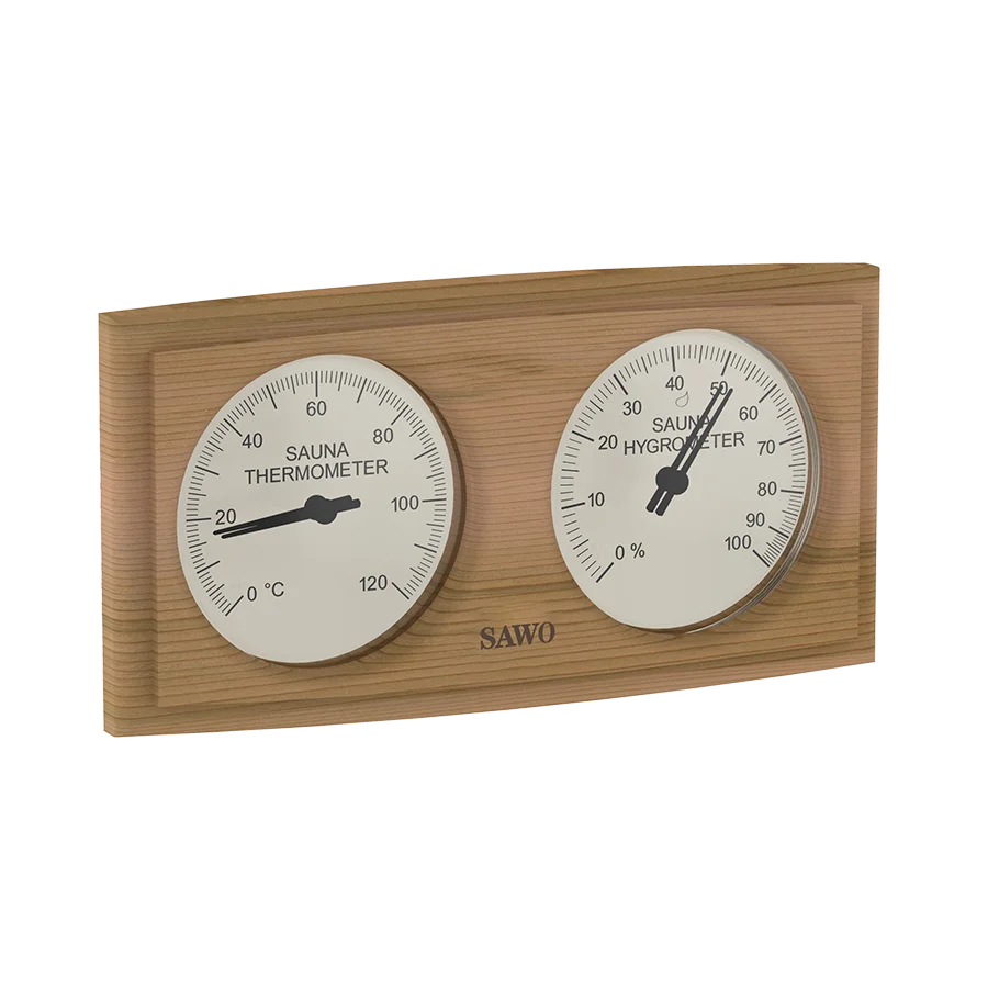 Sawo Thermo-Hygrometer Curved Rectangle Zeder 271-THD